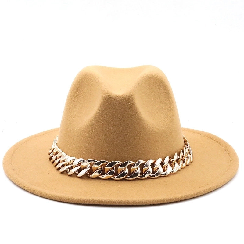 Accessories Woolen Big Brim Fashion Jazz Top Hats