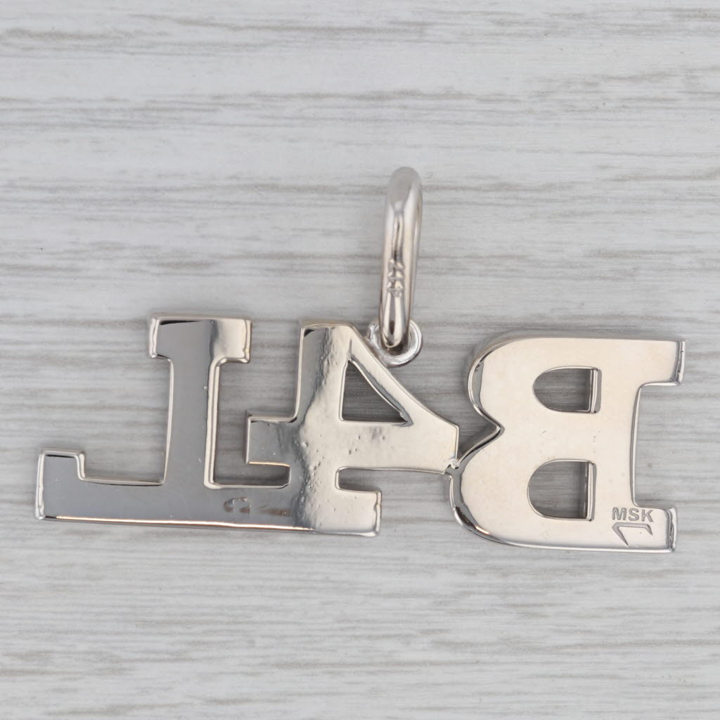 2.35ctw Diamond B4L Pendant 10k White Gold Statement