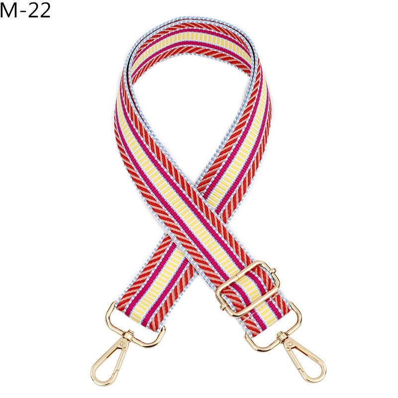 All Seasons Polyester Color Block Bag Strap