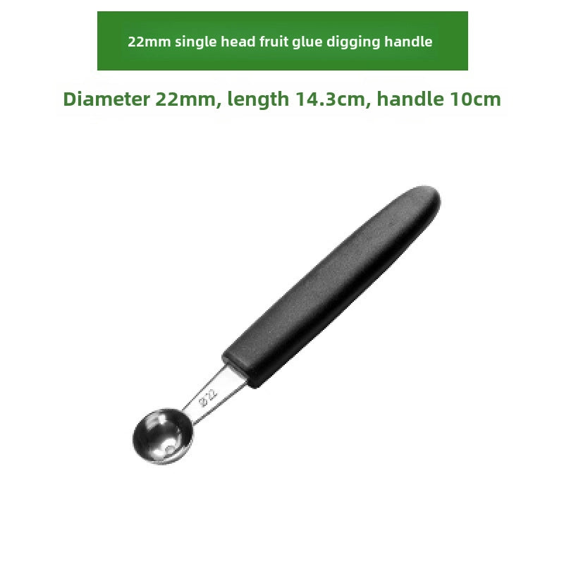 Stainless Steel Ball Digger Fruit Ball Round Spoon Ice Cream Digging Spoon Multifunctional Set Fruit Cutting Split Carved Knife