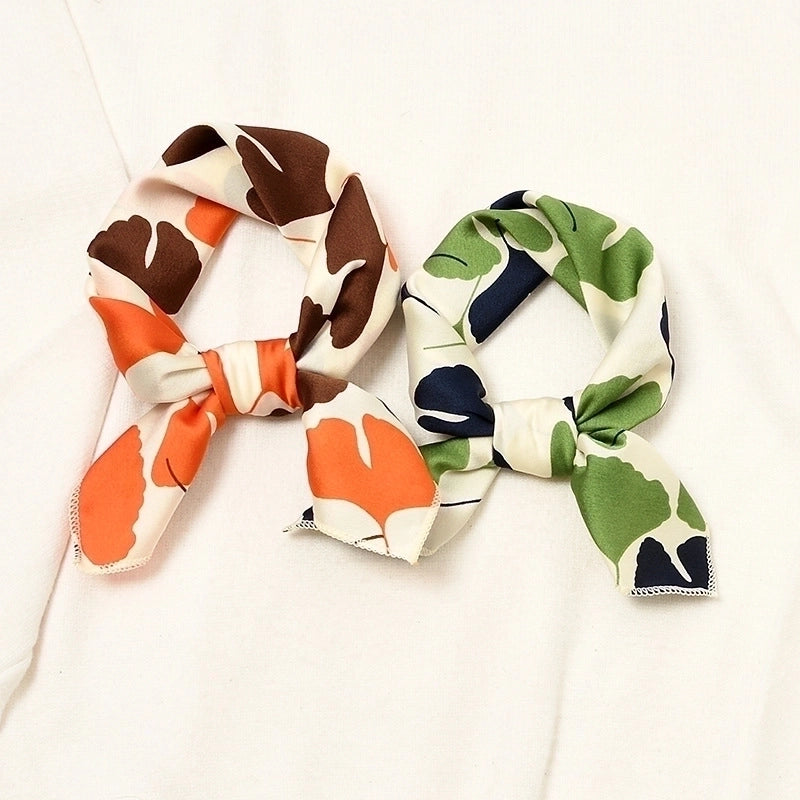 Square Scarf Women's All-match Autumn And Winter Literature And Art Small Silk Scarf Retro Scarf