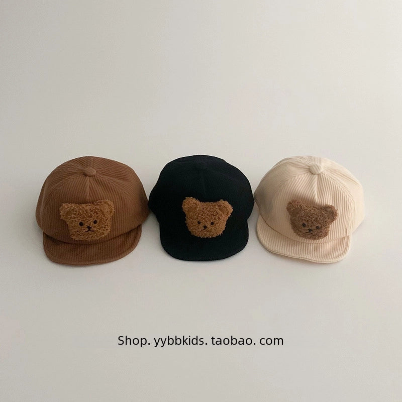 Korean Baby Hat Spring And Autumn Children's Baseball Cap Baby Cap Soft Eaves Sunshade Winter Children's Hat