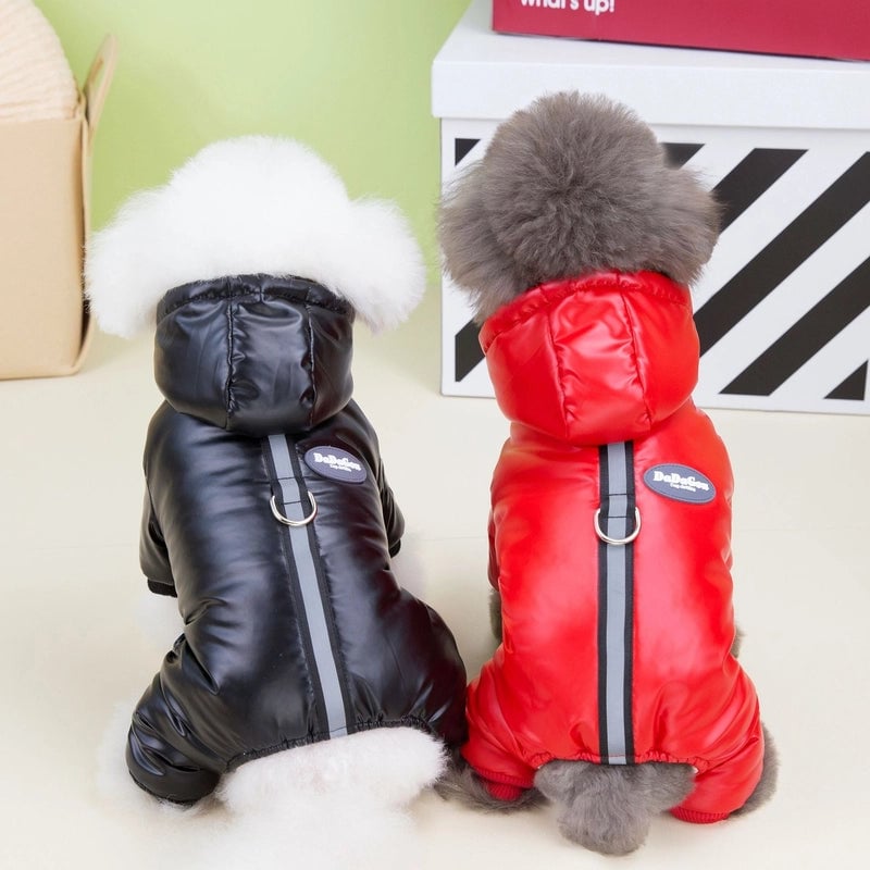 Dog Clothes Autumn And Winter Clothes New Pet Clothes Teddy Pet Clothes Winter Thickened 23 Three-color Four-legged Cotton-padded Jacket