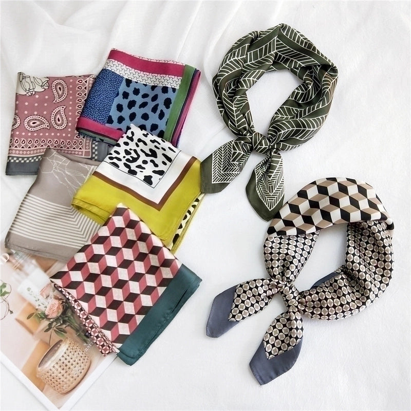 Small Square Silk Fashion Scarf