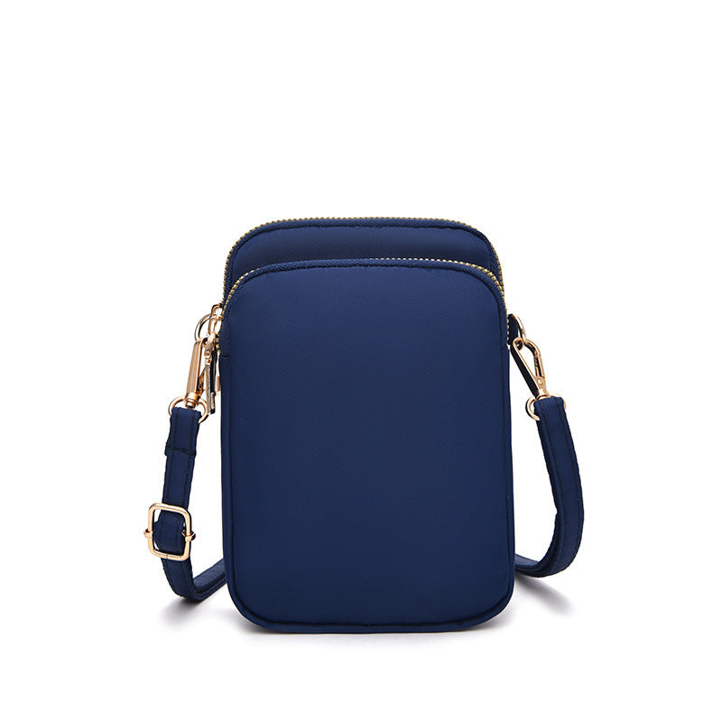 Vertical Oxford Cloth Mini Mobile Phone Crossbody