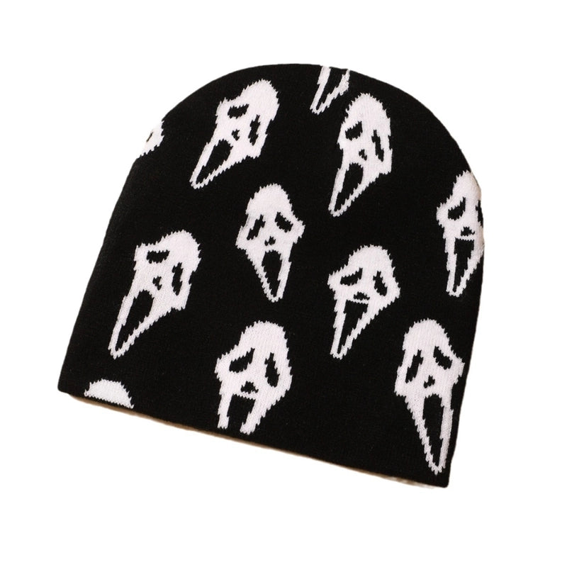 Unisex Hip-Hop Retro Funny Grimace Eaveless Wool Cap