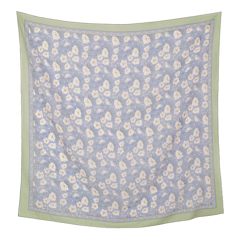Women's Sweet Flower Polyester Kerchief