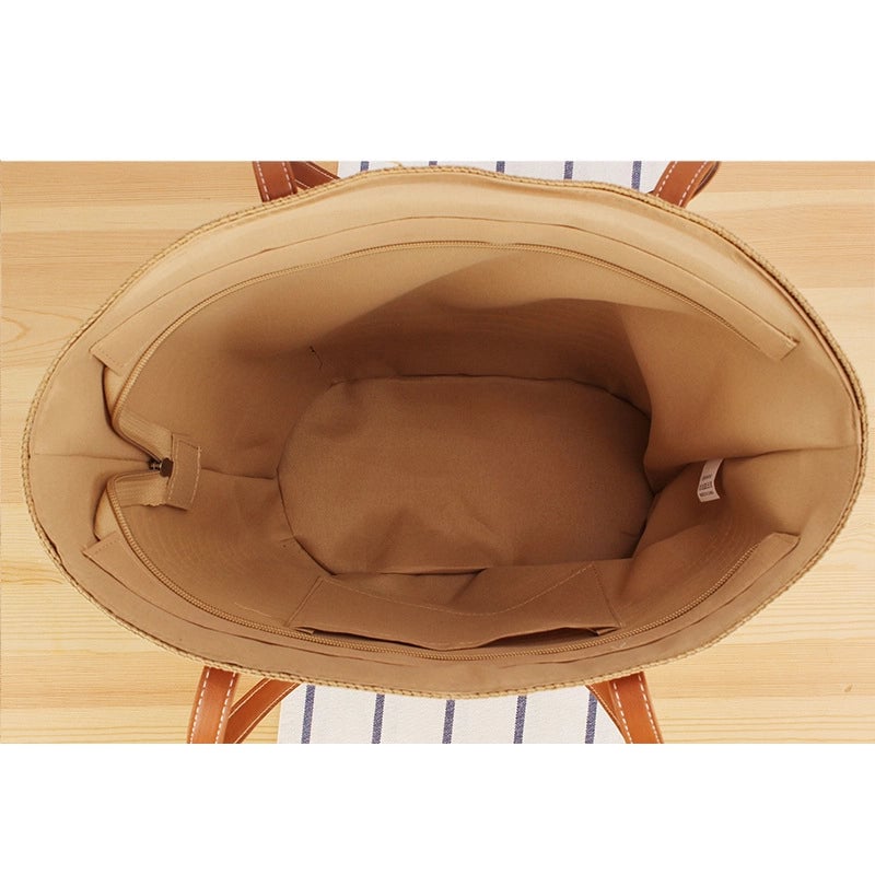 Women's Vacation Beach Solid Color Paper Shopping Bags