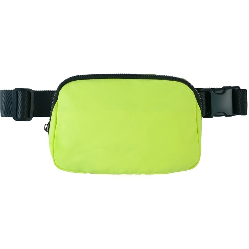 Women's Sports Solid Color Nylon Waist Bags