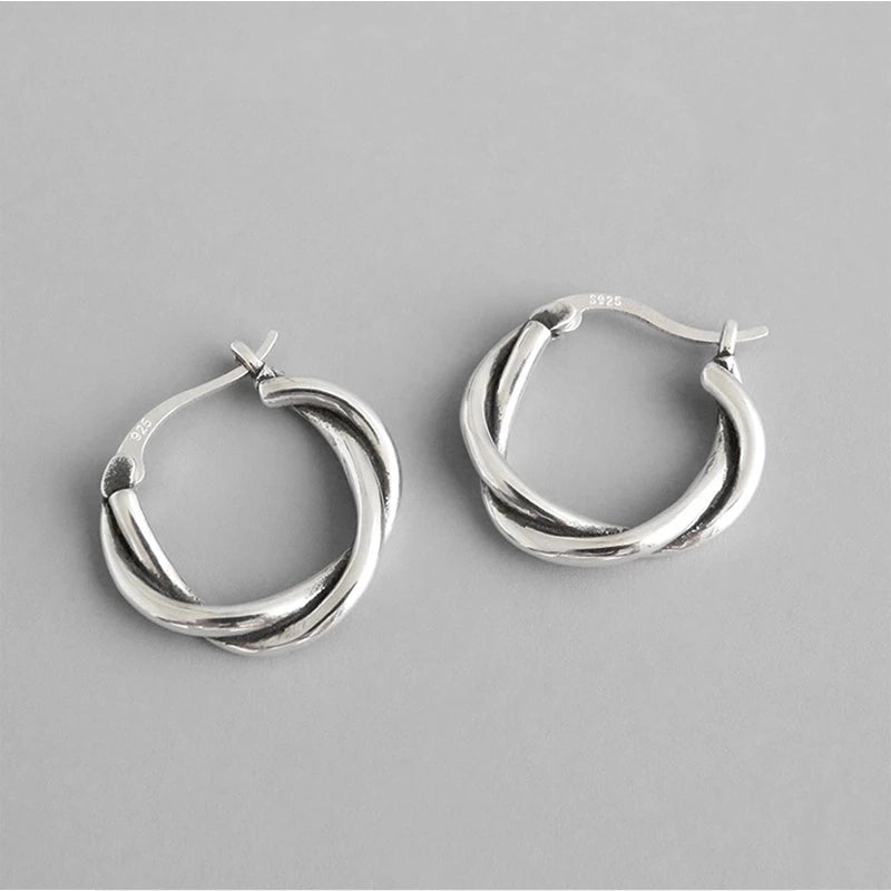 2 Pieces Minimalist Geometric Copper Plating Ear Studs 1 Pair