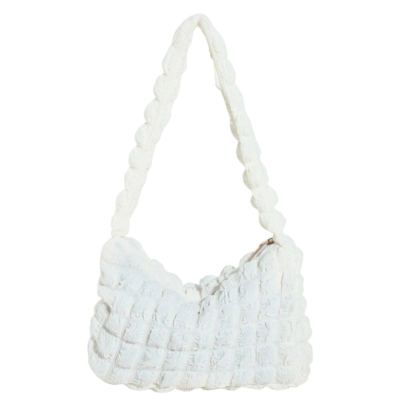 Women's Canvas Solid Color Vintage Style Classic Style Square Zipper Shoulder Bag