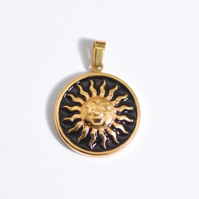 Retro Geometric Titanium Steel Plating Necklace