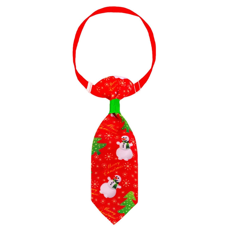 Christmas Polyester Christmas Santa Claus Snowman Snowflake Pet Accessories