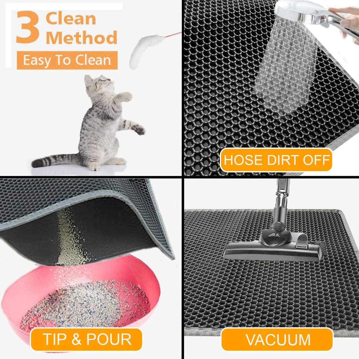 🔥Hot Sale 49% OFF🔥Non-Slip Cat Litter Mat-BUY 3 GET 1 FREEFree Shipping)