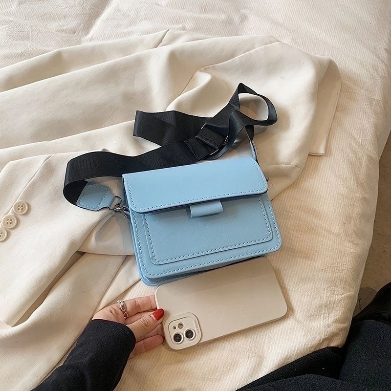 Small Pu Leather Vintage Style Square Bag