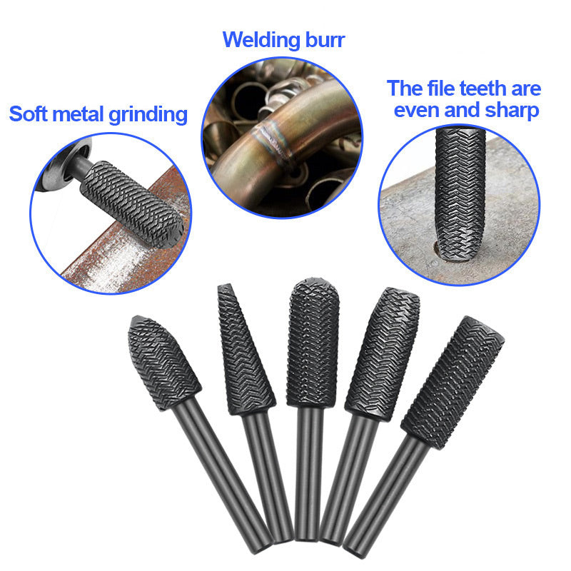 5-Piece Rotating Steel File Set