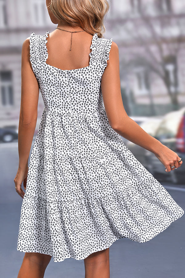 Fashion Printed Sleeveless Casual Dress