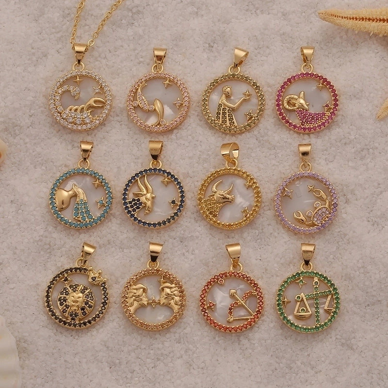 Copper Inlaid Zircon Copper Necklaces