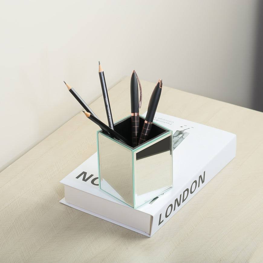 Mirror Brush Organiser - Silver