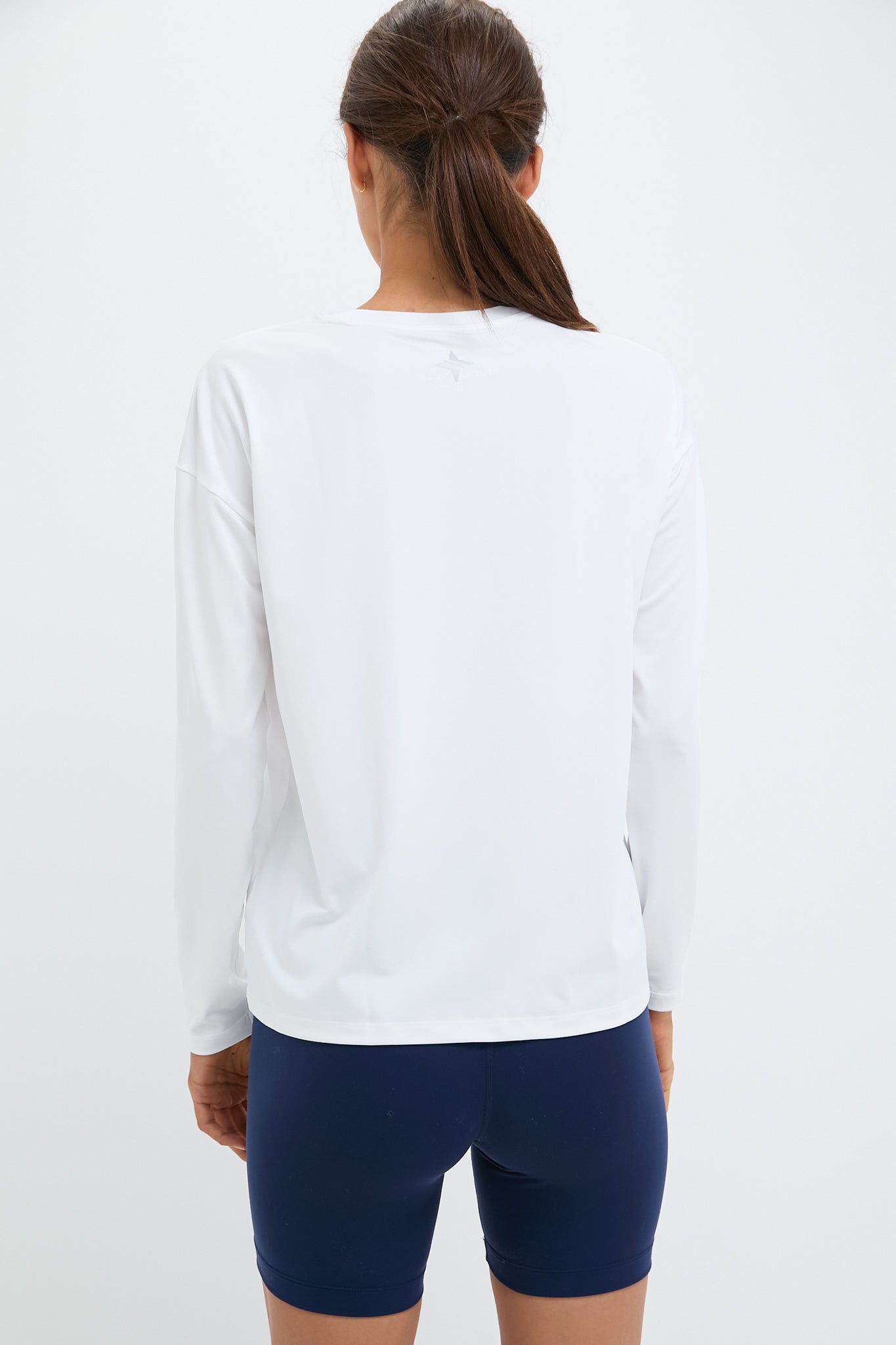 White Long Sleeve Ryan Boyfriend Tee