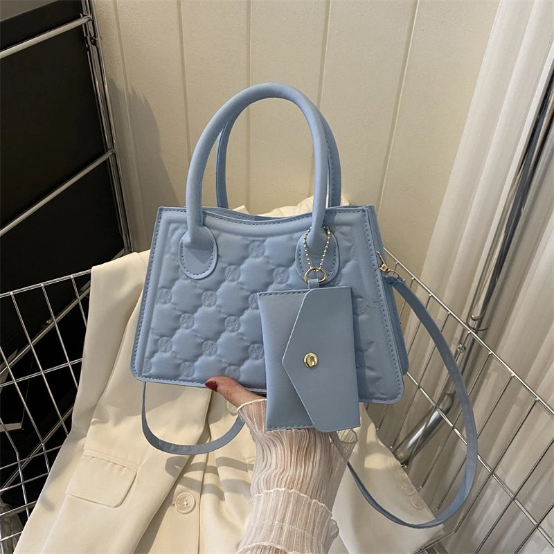 Women's Medium Pu Leather Solid Color Classic Style Zipper Bag Sets Crossbody Bag