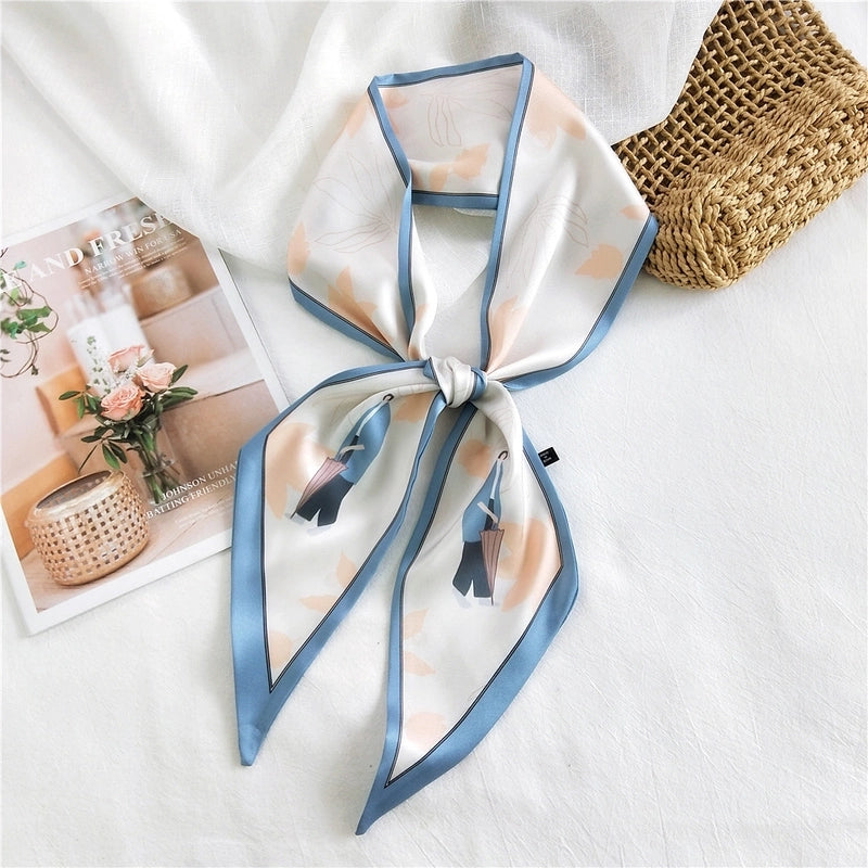 Fashion Printing Long Silk Scarf