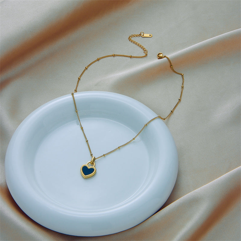 Fashion Women Heart Titanium Steel Electroplating Jewelry Sets