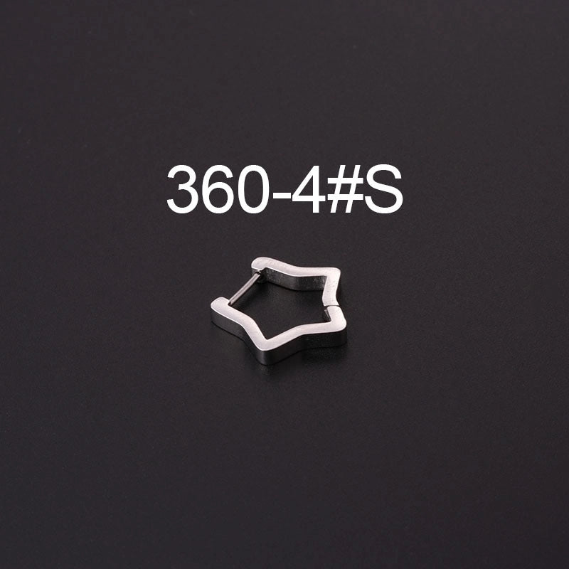 Ear Cartilage Rings & Studs Fashion Geometric 316L Stainless Steel  Plating