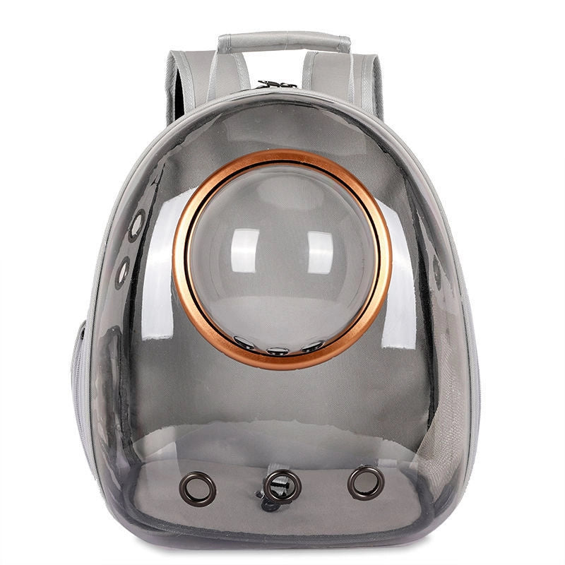 Minimalist PVC Oxford Cloth Solid Color Pets Backpack