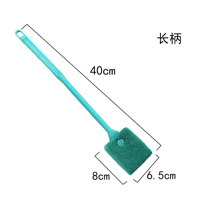 Aquarium Brush Glass Brush Fish Tank Cleaning Tool Fish Tank Brush Long Handle Fish Tank Brush Lengthened Fish Tank Glass Brush