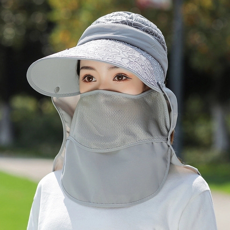 Women's Minimalist Solid Color Big Eaves Sun Hat