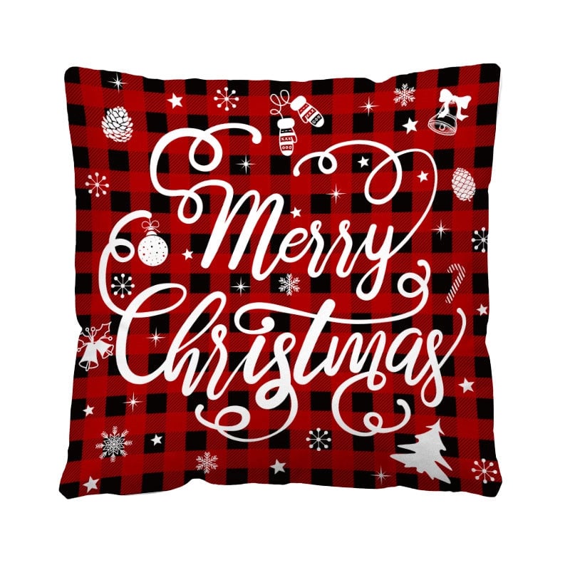 Casual Vacation Letter Short Plush Pillow Cases
