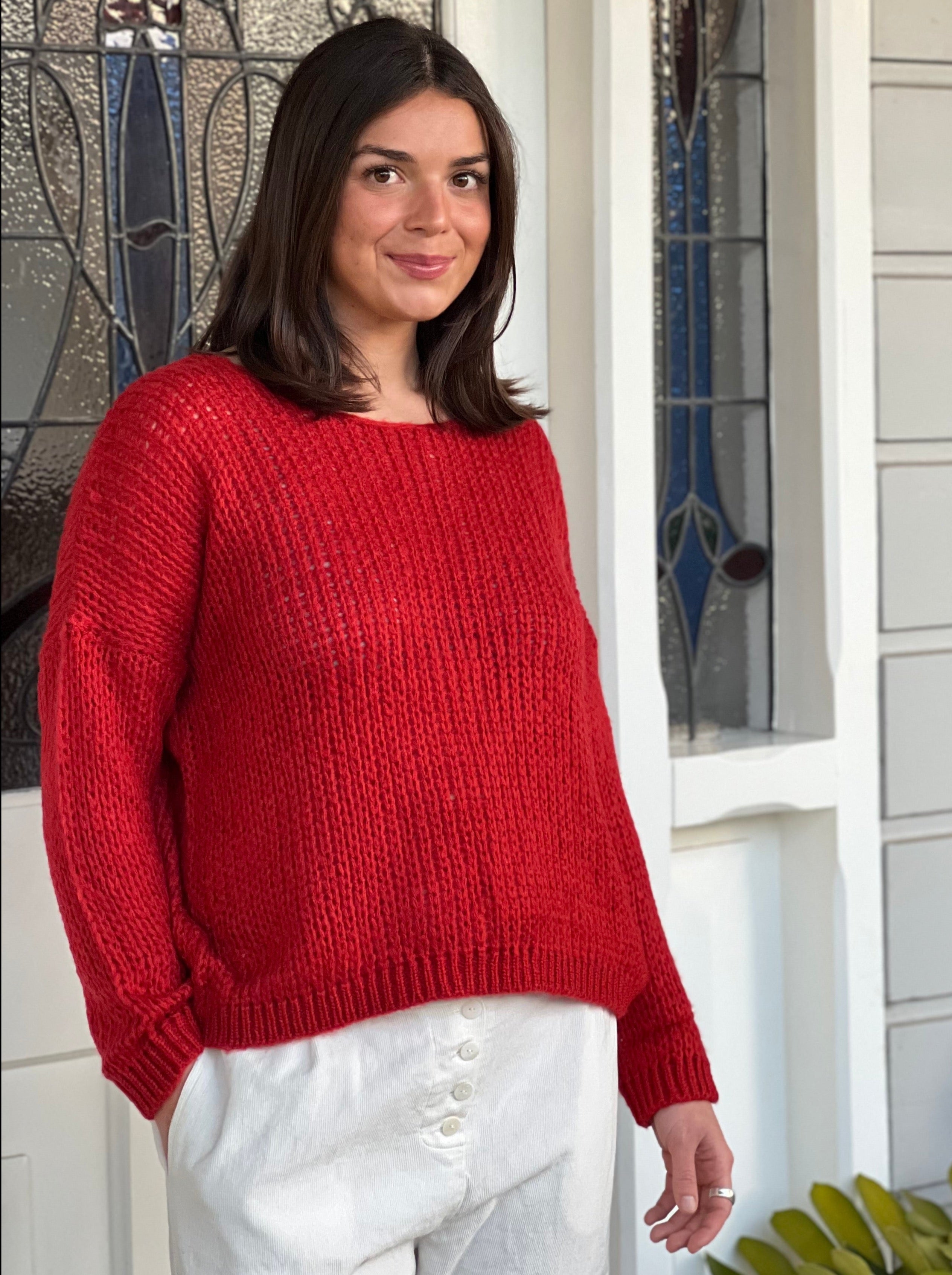knit-red