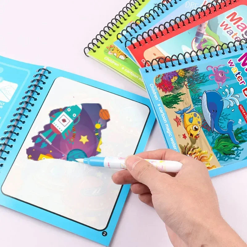 Children Reusable Coloring Book Magic.