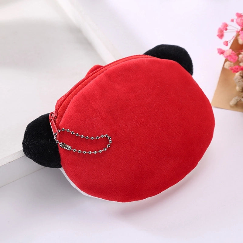 Women's Animal Plush Zipper Coin Purses