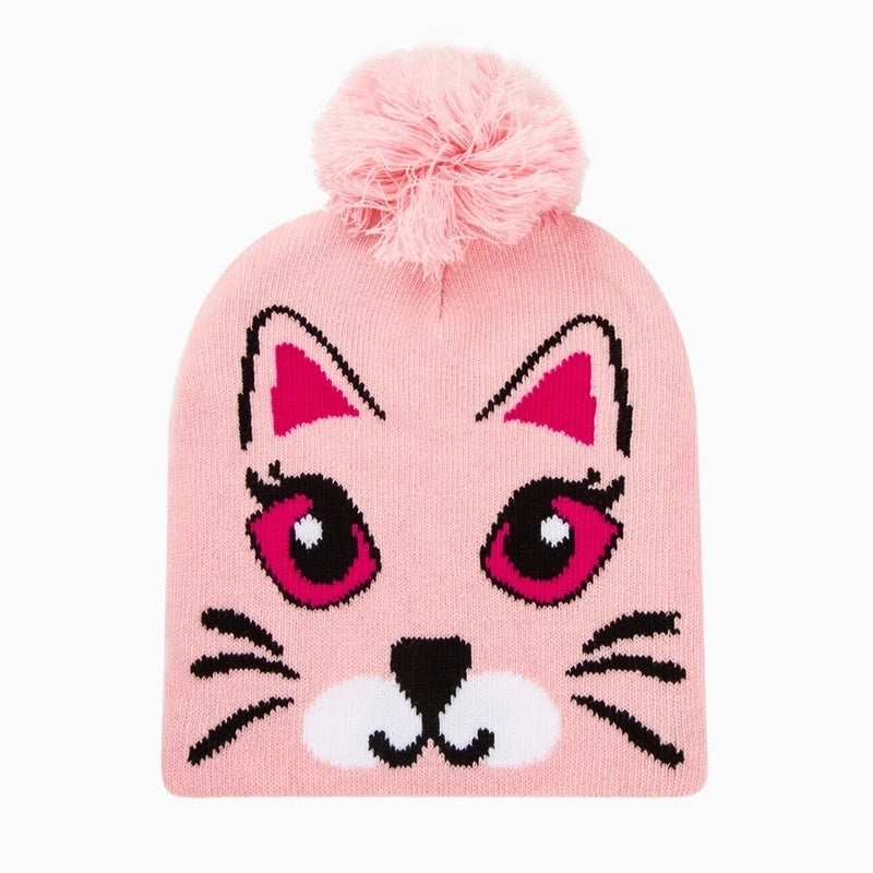 Children Unisex Cartoon Style Cute Animal Wool Cap