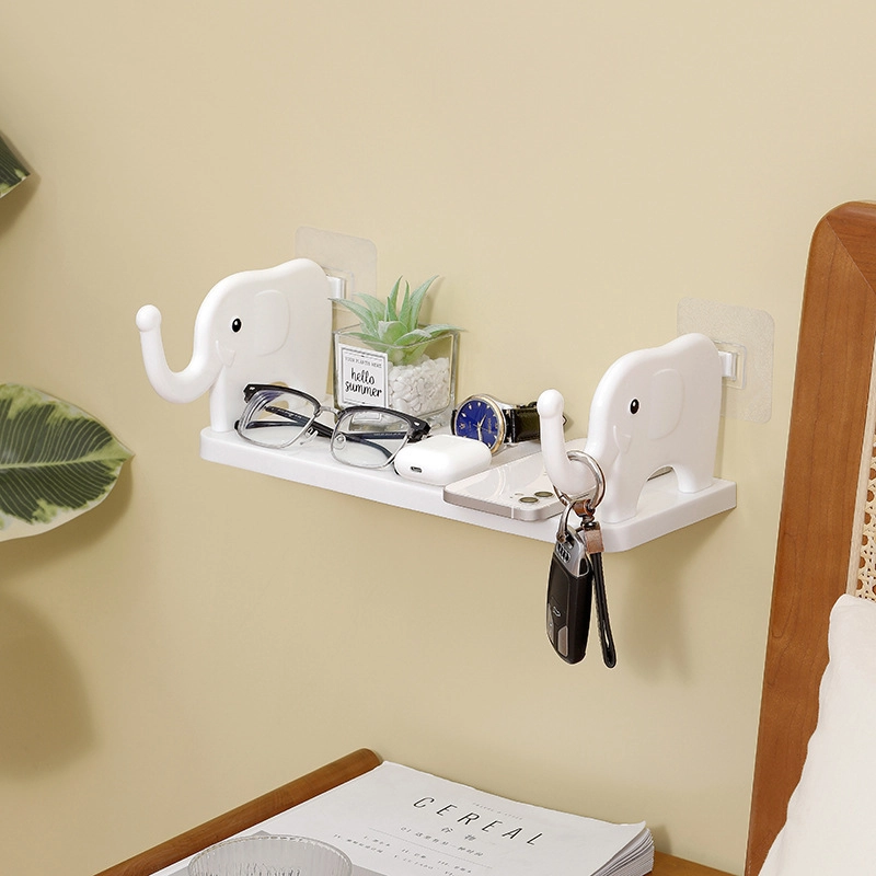 Elephant Storage Rack New Punch-free Wall-mounted Storage Rack Kitchen Bathroom Draining Study Multi-functional Storage Rack