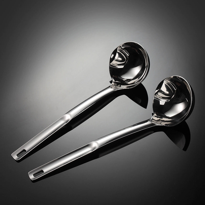En 304 Stainless Steel Oil Filter Spoon Light Kitchen Practical Gadgets Soup Oil Removal Spoon Large Soup Shell