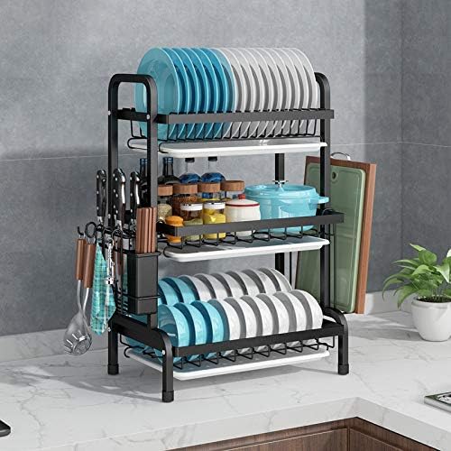 Kitchen Bowl Dish Drying Rack-3 Layer. Kitchen Dish Drying Rack