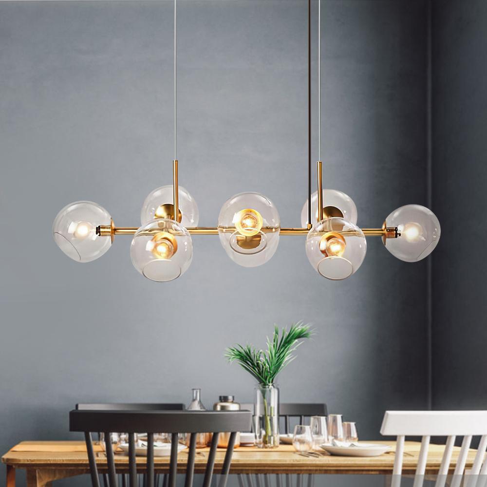 Eira | 8 Staggered Glass | Chandelier
