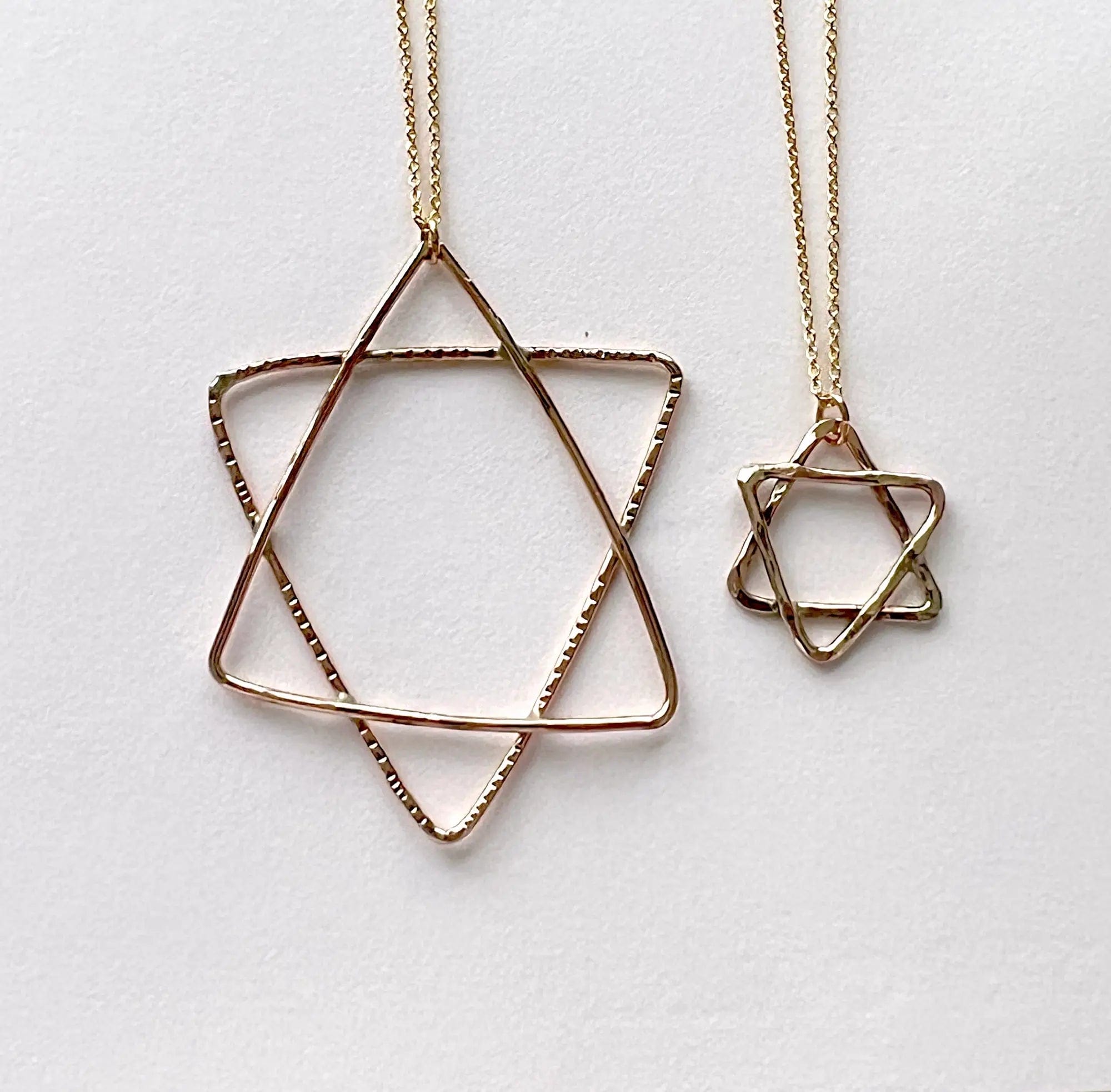 Gold-Filled Handmade Organic Star of David - Small or Large