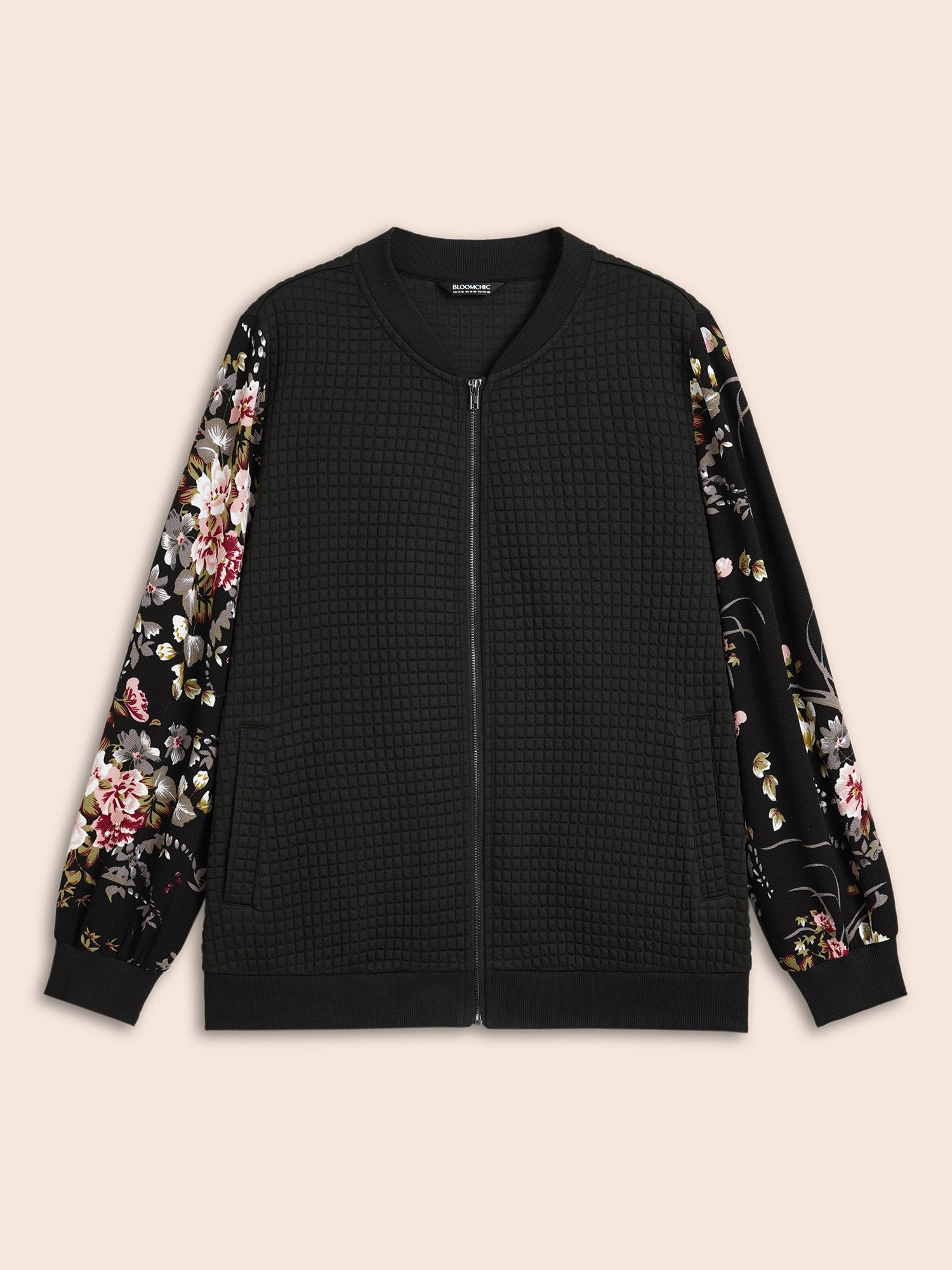 Natural Flowers Patchwork Texture Jacket