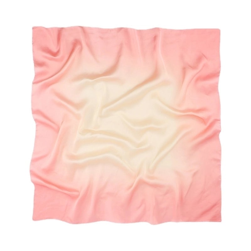 Women's Elegant Tie Dye Satin Silk Scarves