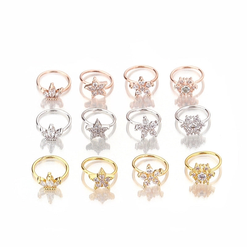 Nose Rings & Studs Fashion Star Copper