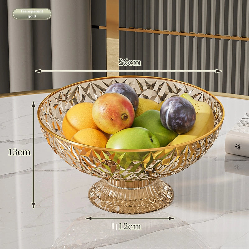 Fruit Plate Home Living Room Coffee Table New High-looking Modern Light Luxury Style Draining Tray Dried Fruit Snack Plate