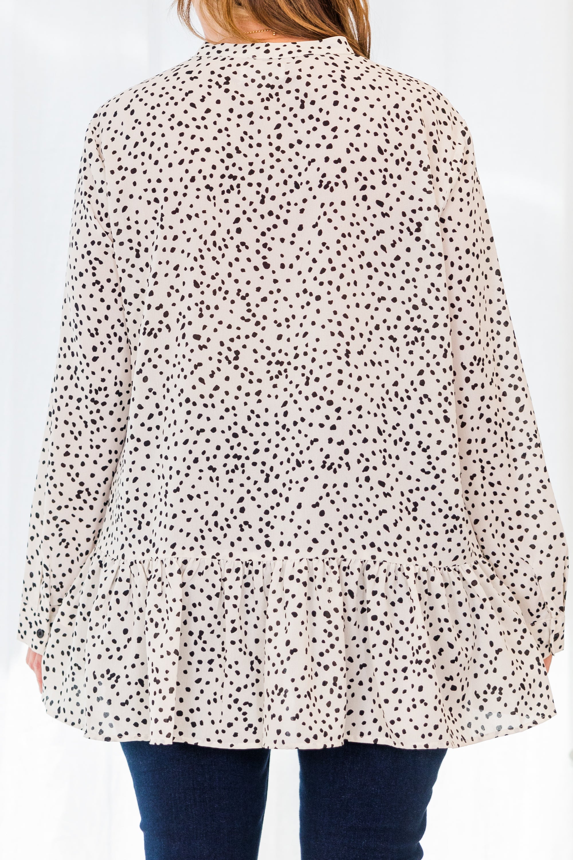 Lively Experiences Tunic. White Leopard