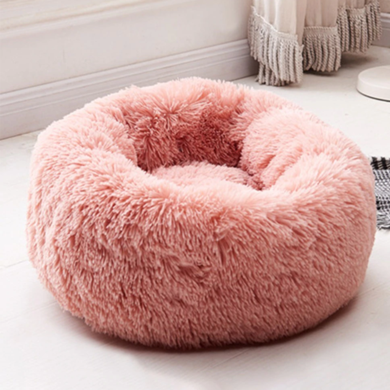 Calming Pet bed | Comfy Dog Bed High Stretch Soft Faux Fur for Dogs &  Cats