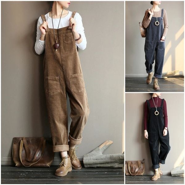 NEW | Wide Leg Corduroy Overalls