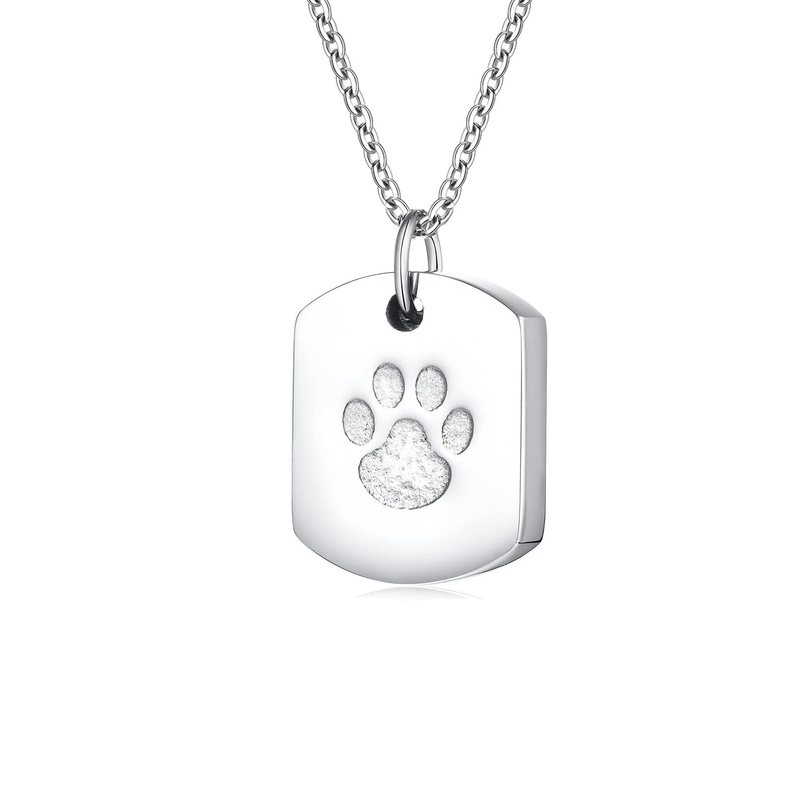Custom Double Sided Paw Print Pendant With Photo And Text