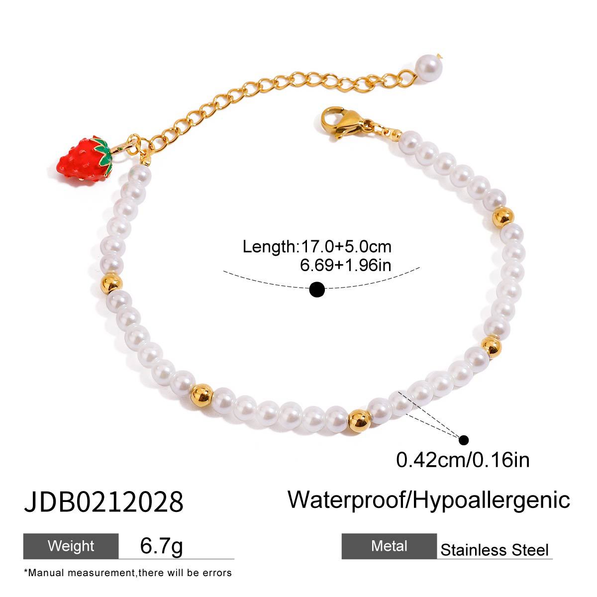 Stainless Steel Stacking Pearl Bracelet Jewelry Hot Sale Titanium Steel Jewelry